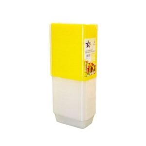 1000ml Containers Plastic With Yellow Lids