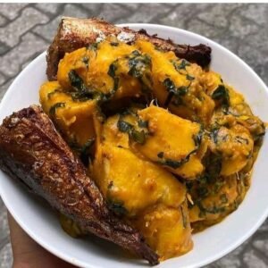 Valina's Frozen Yam Porridge with Fish