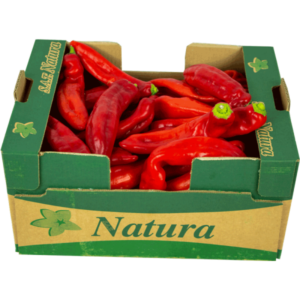 Fresh Long Red Pepper Box