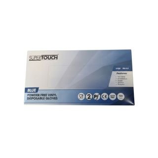 Vinyl Gloves Blue Large