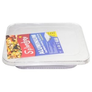 Splendore Aluminium Roasting Tin with Lids Extra-Deep Medium