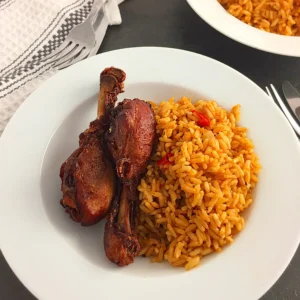 Valina's Jollof Rice with Chicken