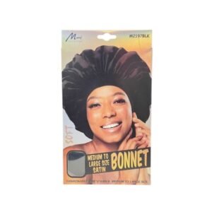 Medium Large Size Bonnet Soft Black