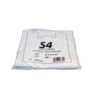 S4 White Carrier Bags