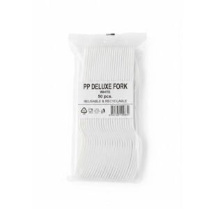 Splendore White Deluxe Plastic Forks